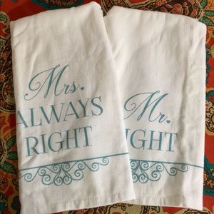 Mr & Mrs. Towels